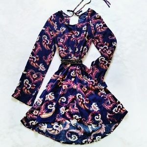 NWOT Earthbound Paisley Boho Babydoll Dress